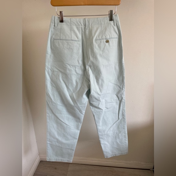 Ines de la Fressange x Uniqlo CottonStraight Leg Dress Pants Light Blue (Size 6) - Picture 2 of 4
